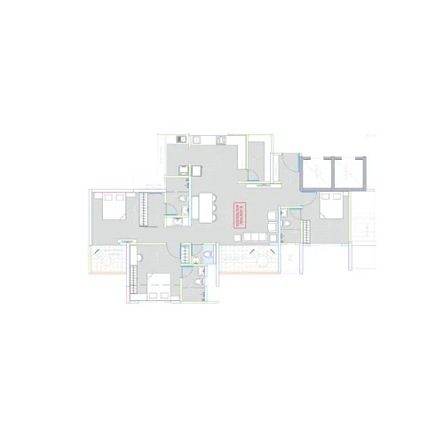 Legacy Kairos Rahatani 3.5BHK Floor Plan Image
